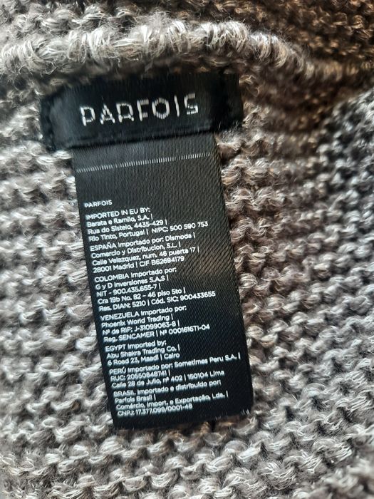 Cachecol gola cinzento da Parfois