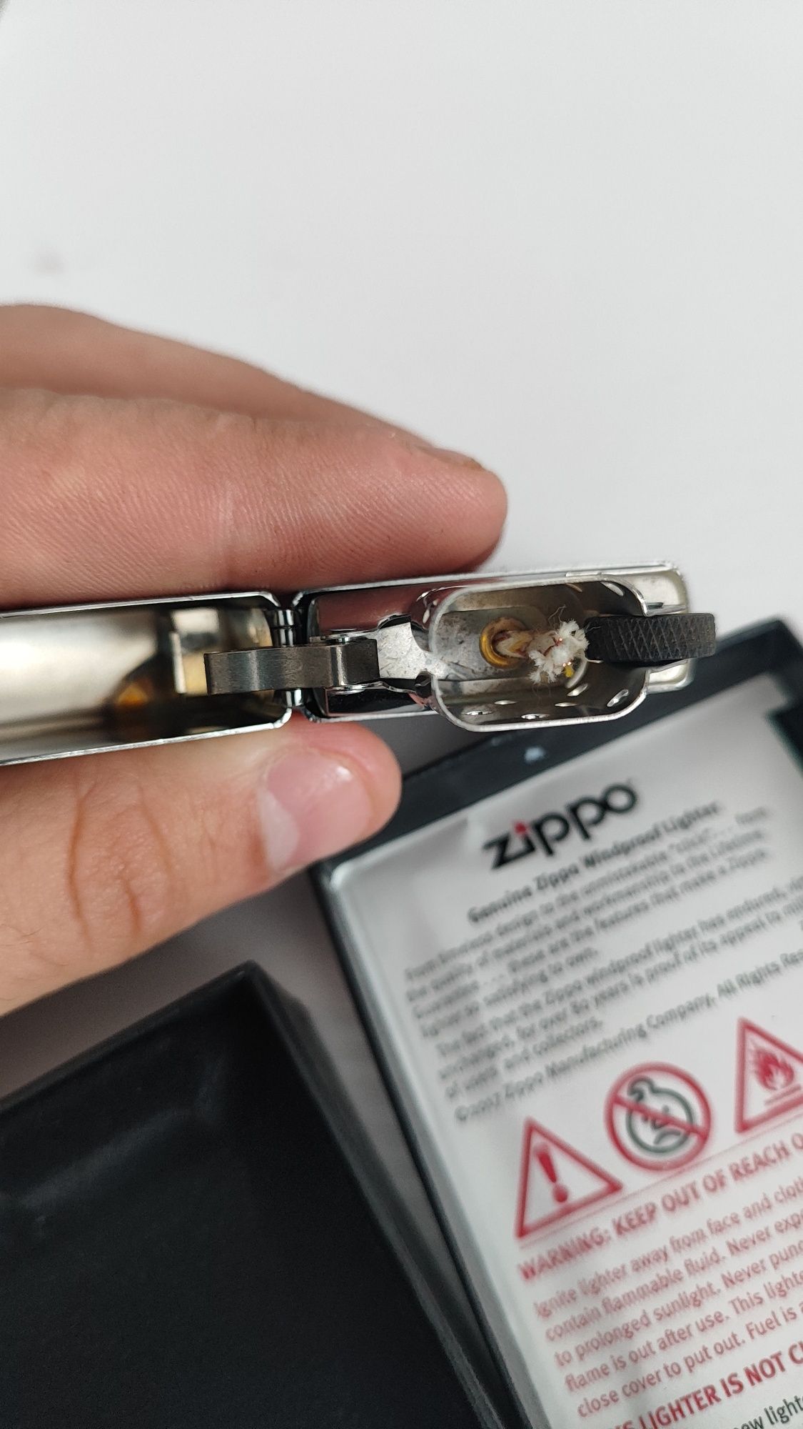ZIPPO оригінал brushed chrome