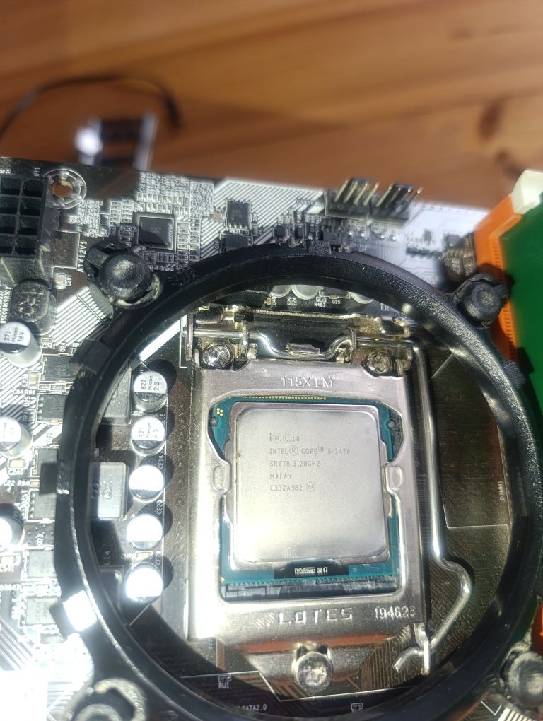 Комплект s1155 huanan b75, i5 3470, 8gb ddr3
