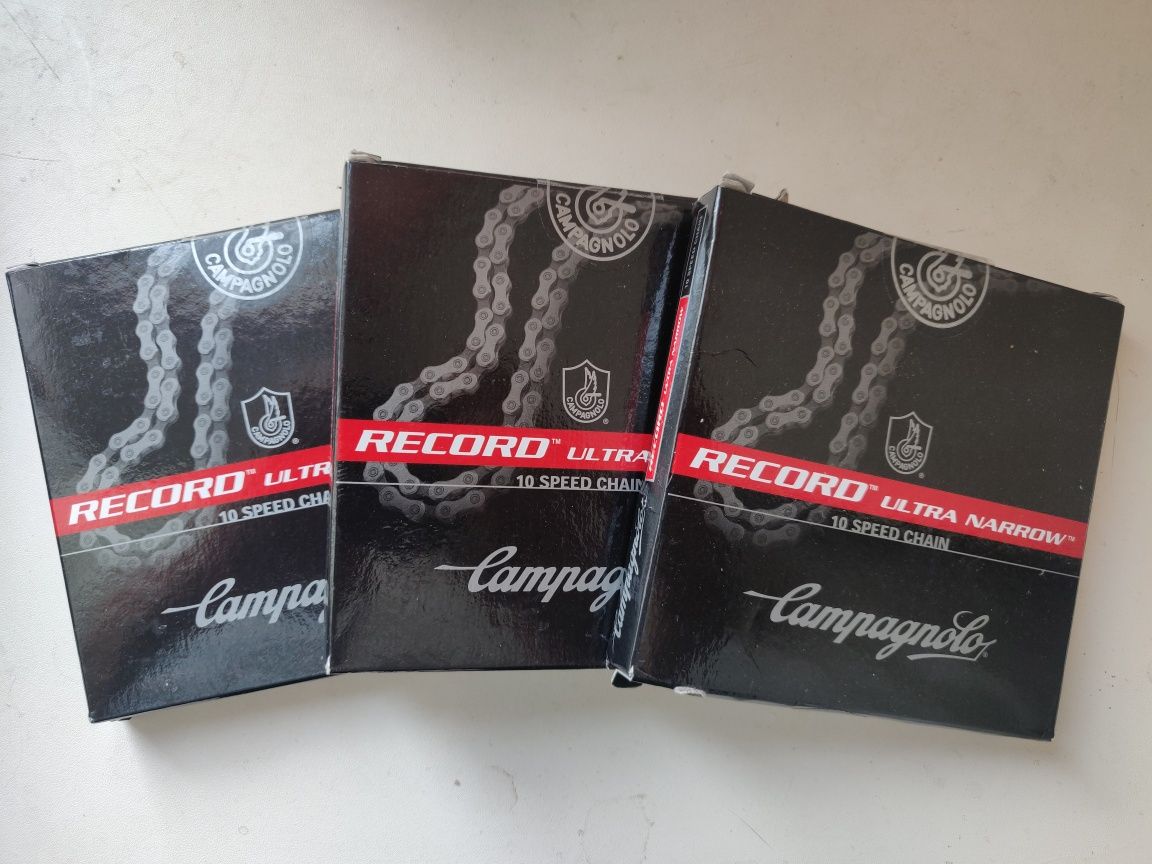 Цепи Campagnolo Record 9s, 10s, 11s.