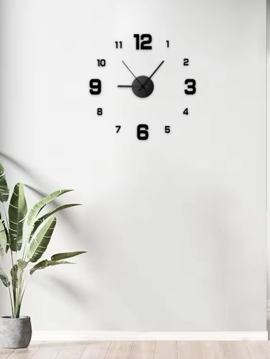 Nowy zegar ścienny na ścianę 3D duży Diy mechanizm naklejany