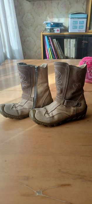 Сапоги кожаные, 30 размер