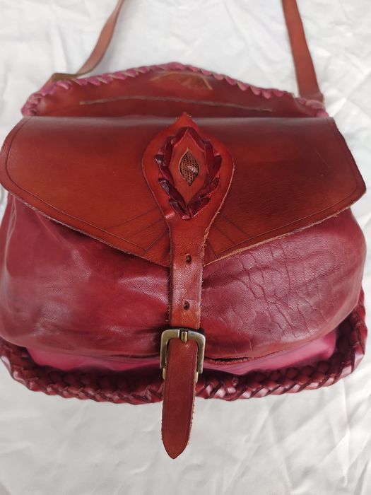 Вінтажна шкіряна жіноча сумочка