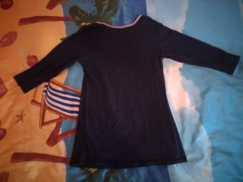 Bluzeczka damska granatowa La Pia r. S bawełna