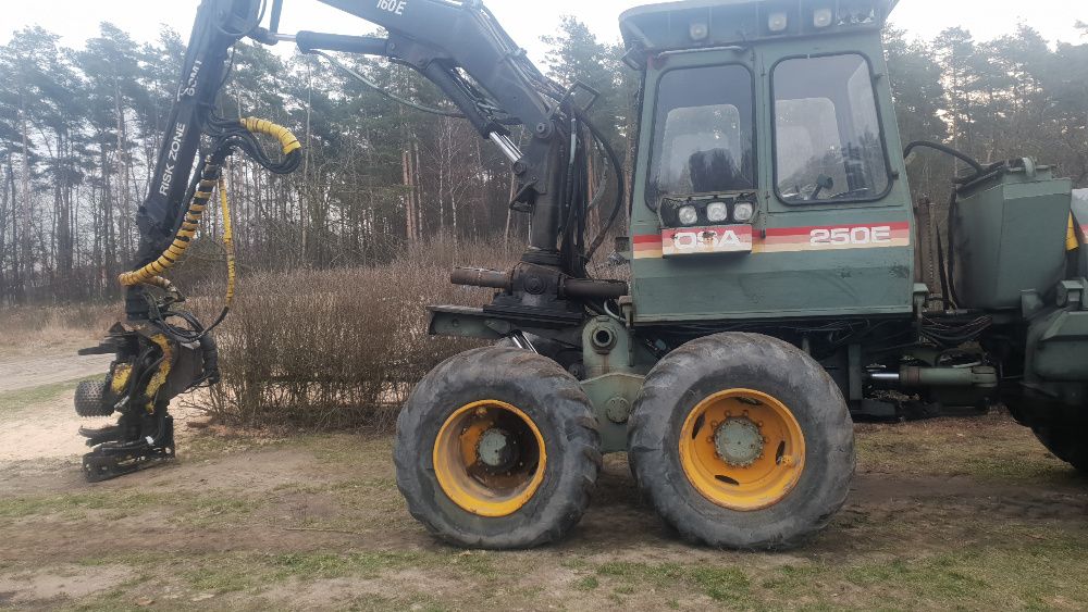 maszyna leśna do drzewa harwester timberjack koparka OSA 250 części