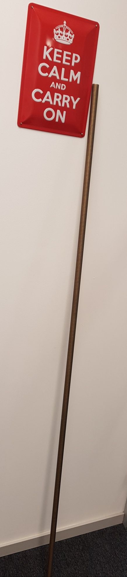 Varão cobre 170cm comprimento e 2cm diâmetro