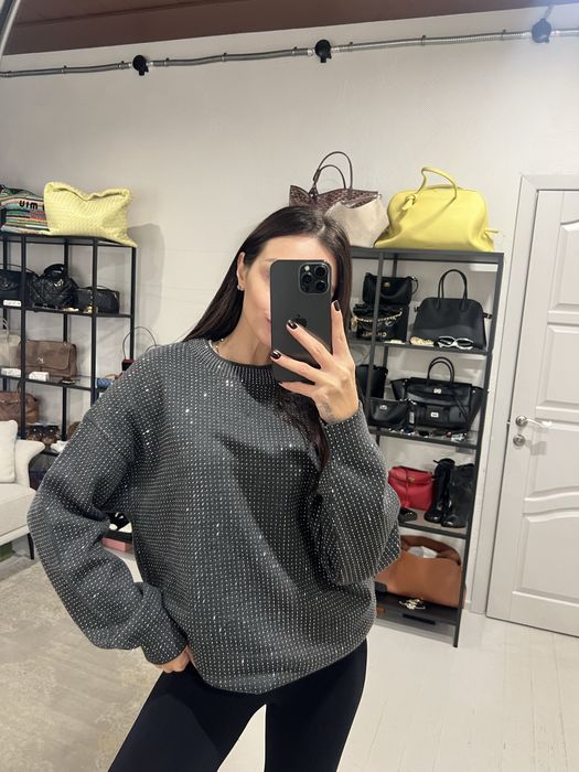 Кофта зі стразами Alexander Wang! Розмір M-L! Розпродаж до 60%