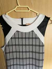 Vestido Zara preto e branco