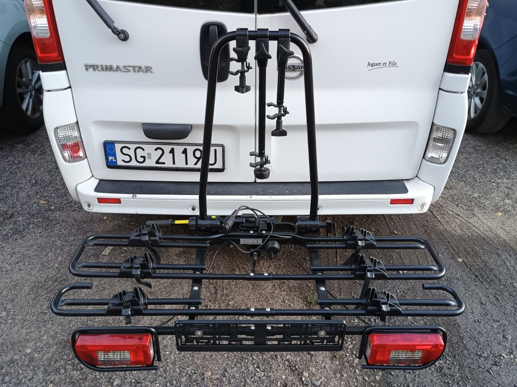 Bagażnik rowerowy na hak MFT platforma na 3 rowery udźwig 80 kg