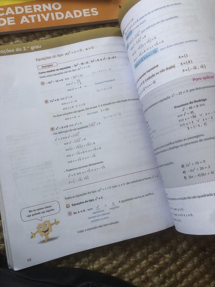 Manuais Matemática em açao 8 ano