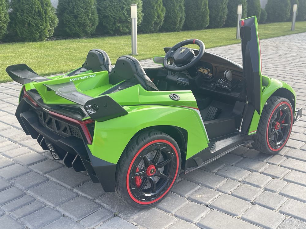 Lamborgini електромобіль дитячій салатовий