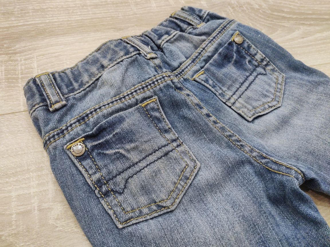 Spodnie niebieskie jeansy IN EXTENSO r.80