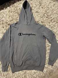 Vintage Washed Champion Center Logo Spellout Boxy Hoodie