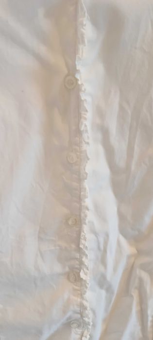 Cool Club biała koszula dziewczęca z falbaneczkami 158/164