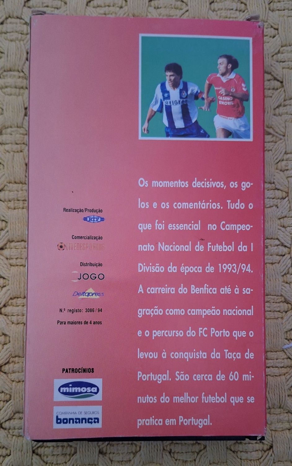 Cassete VHS de Campeão Nacionail 93/94, 95/96