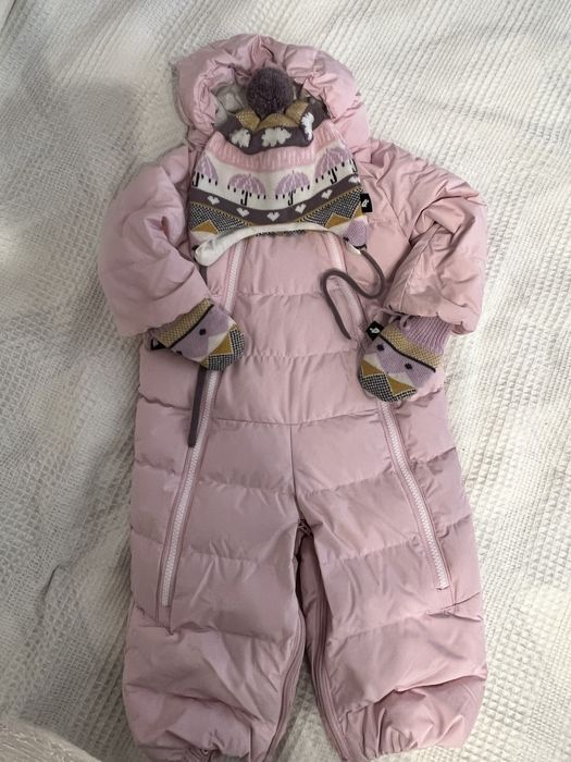 Зимний комбинезон Reima 2 в 1, 68/74 с шапкой и варежками
