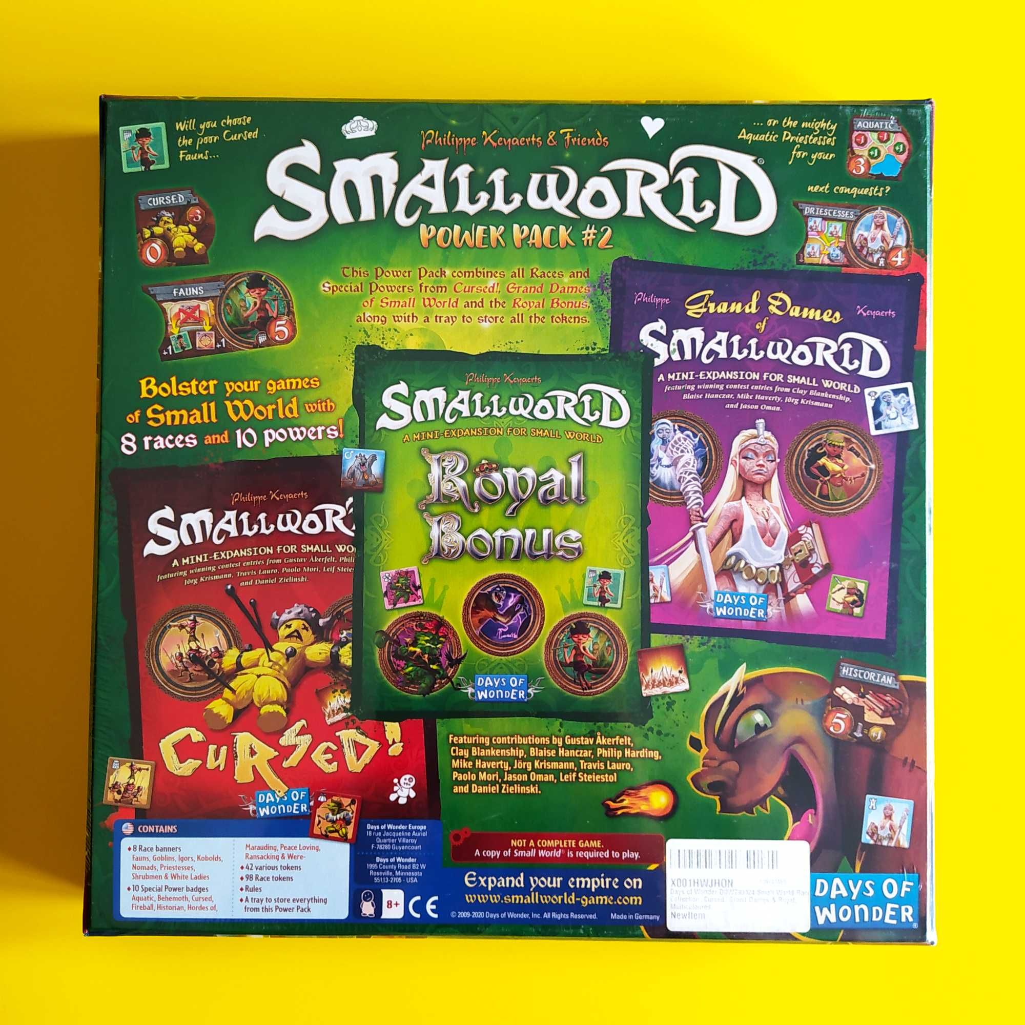 Jogo de tabuleiro Small World + Expansões