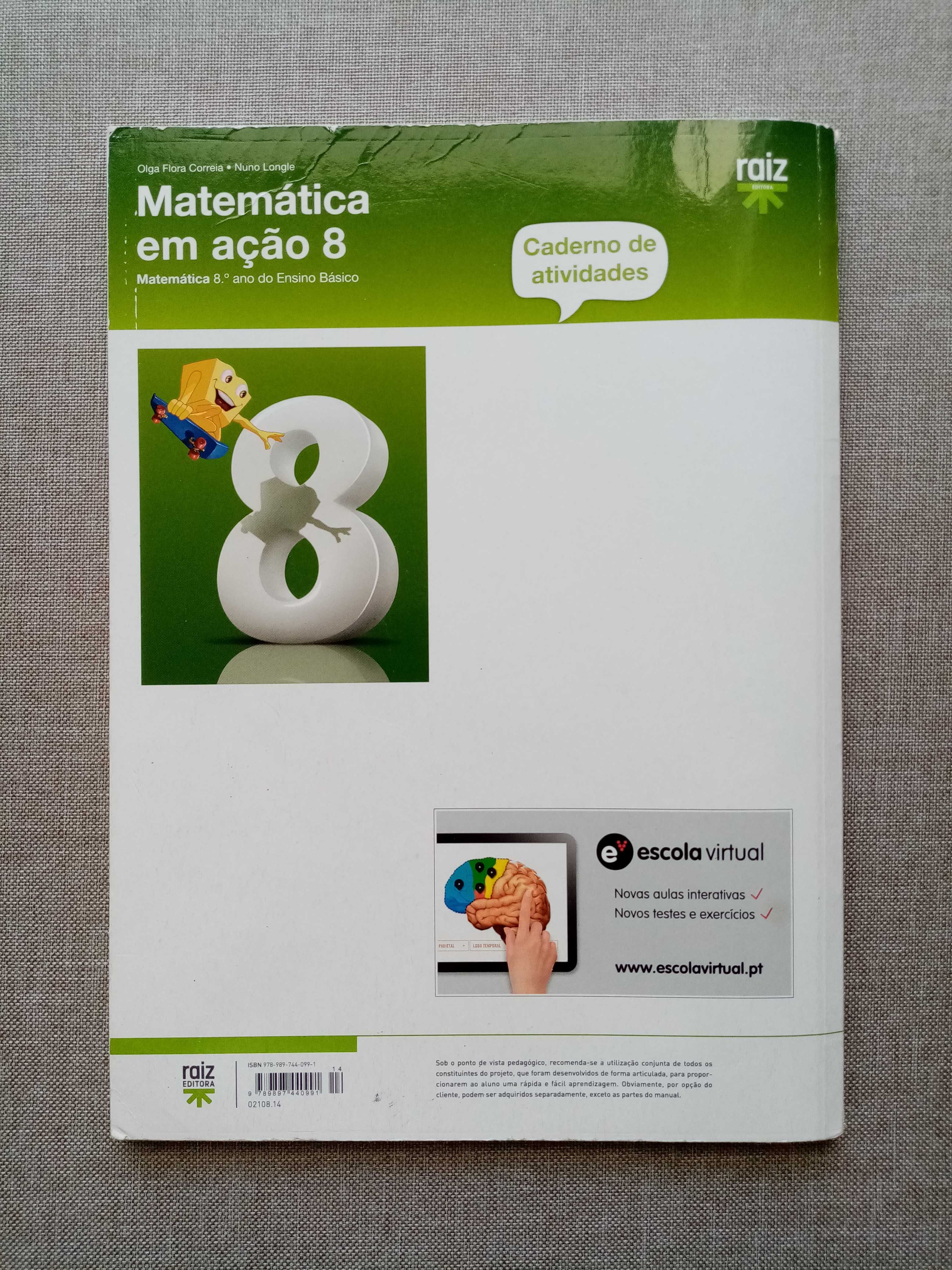 Caderno de atividades- "Matemática em ação 8"