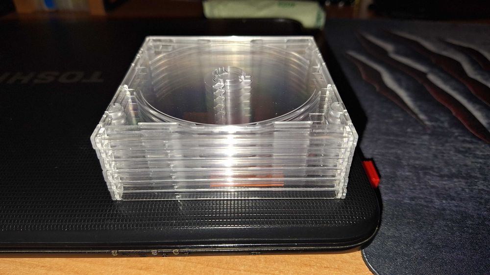 NOWE Pudełka Na Płyty Mini CD 8cm Przezroczyste