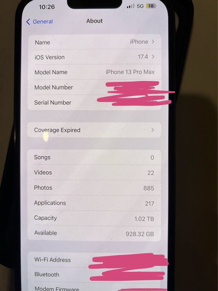 Apple iPhone 13 Pro Max 1TB bat 89% pudełko igła szary