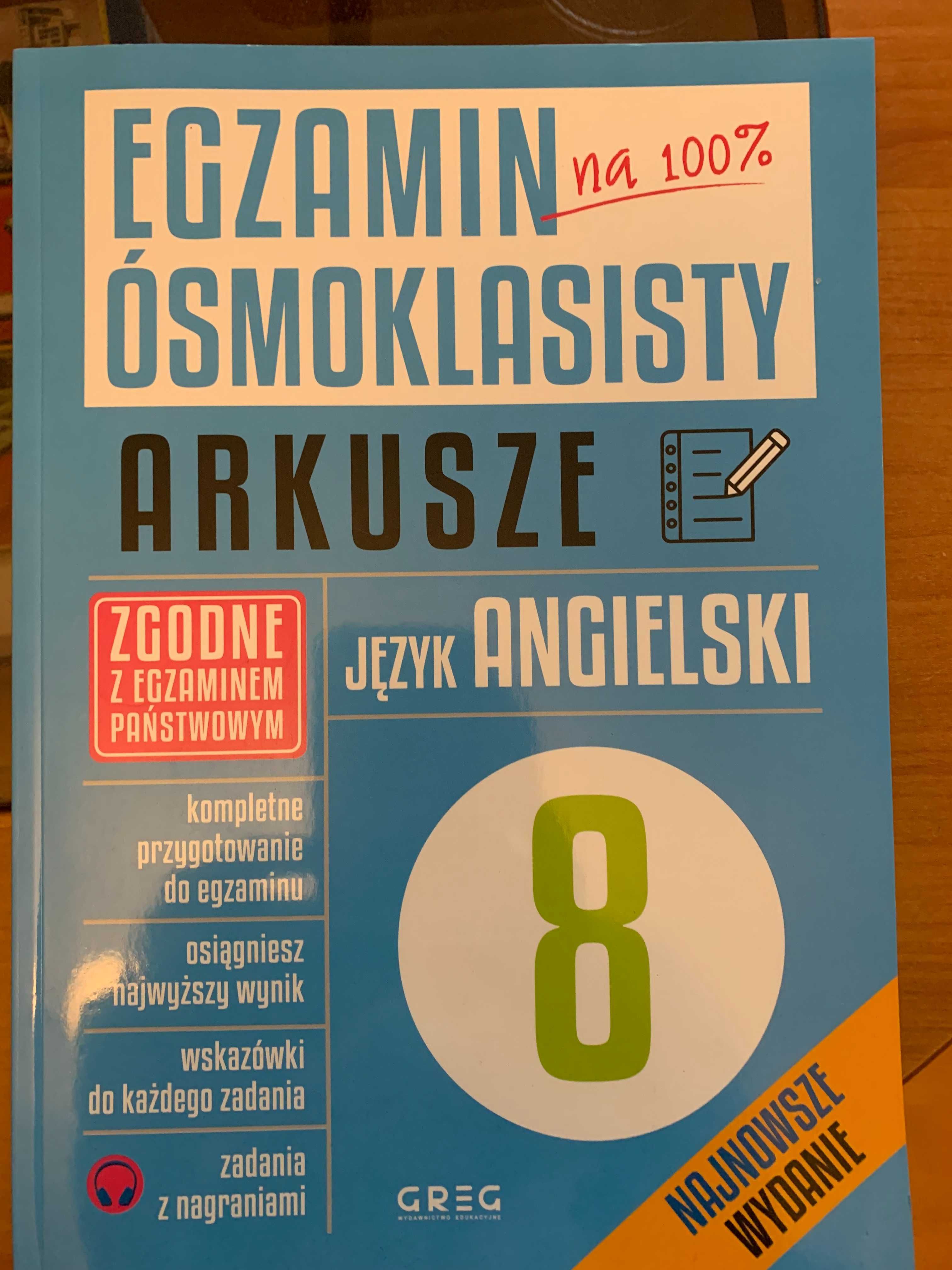 Egzamin ósmoklasisty arkusze język angielski