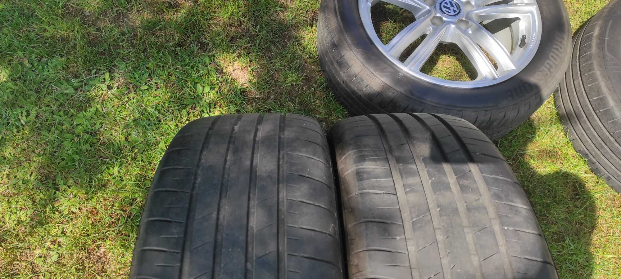 Felgi 18" z oponami 215/55 5x112 grupa VAG, VW Audi Skoda Seat