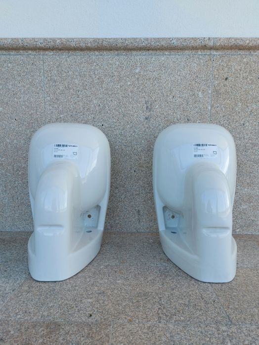 2 Sanitas Suspensas Brancas Duravit 35 x 55 cm