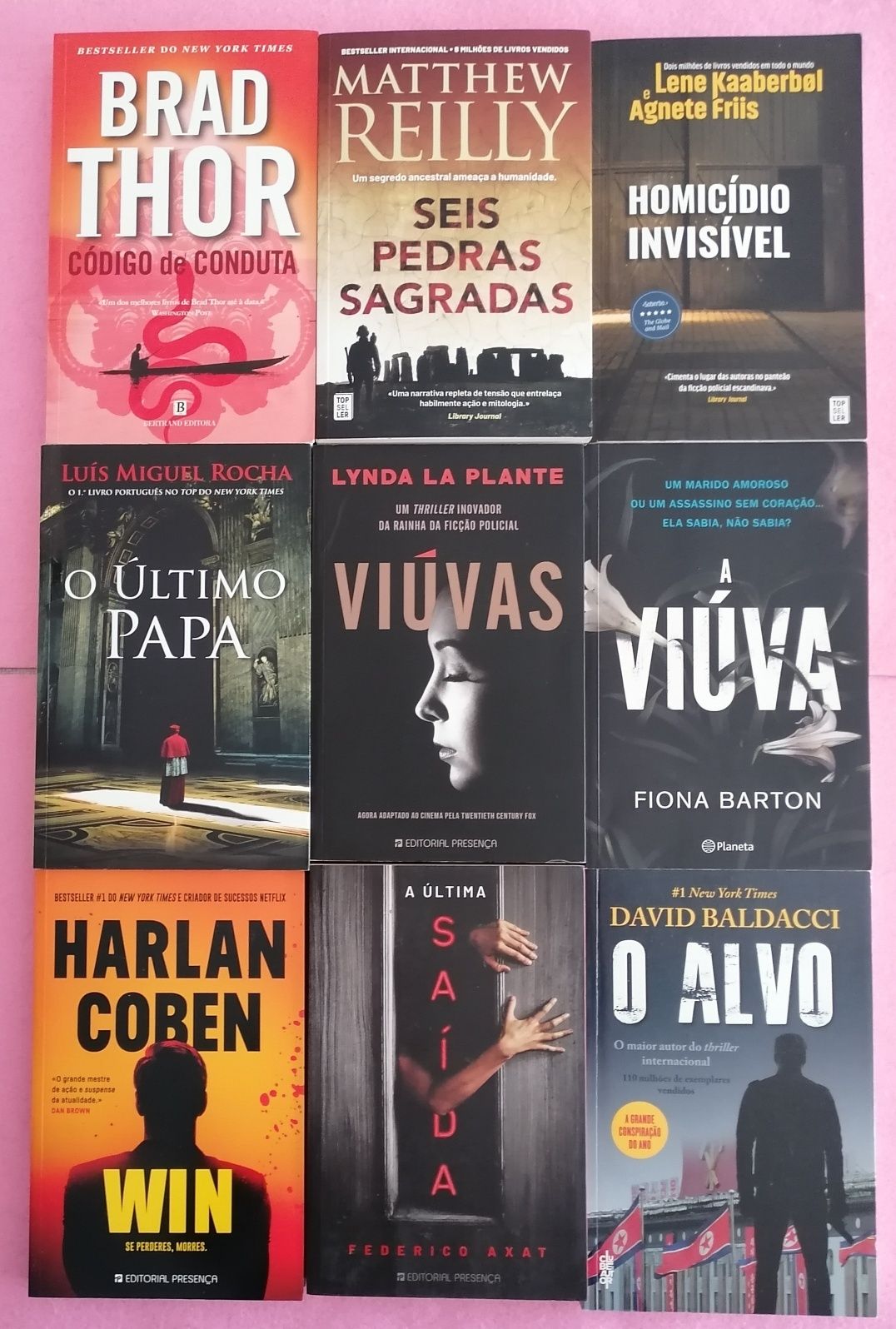 72 Thrillers/policiais NOVOS desde 4,90€-PORTES GRÁTIS (ler descrição)