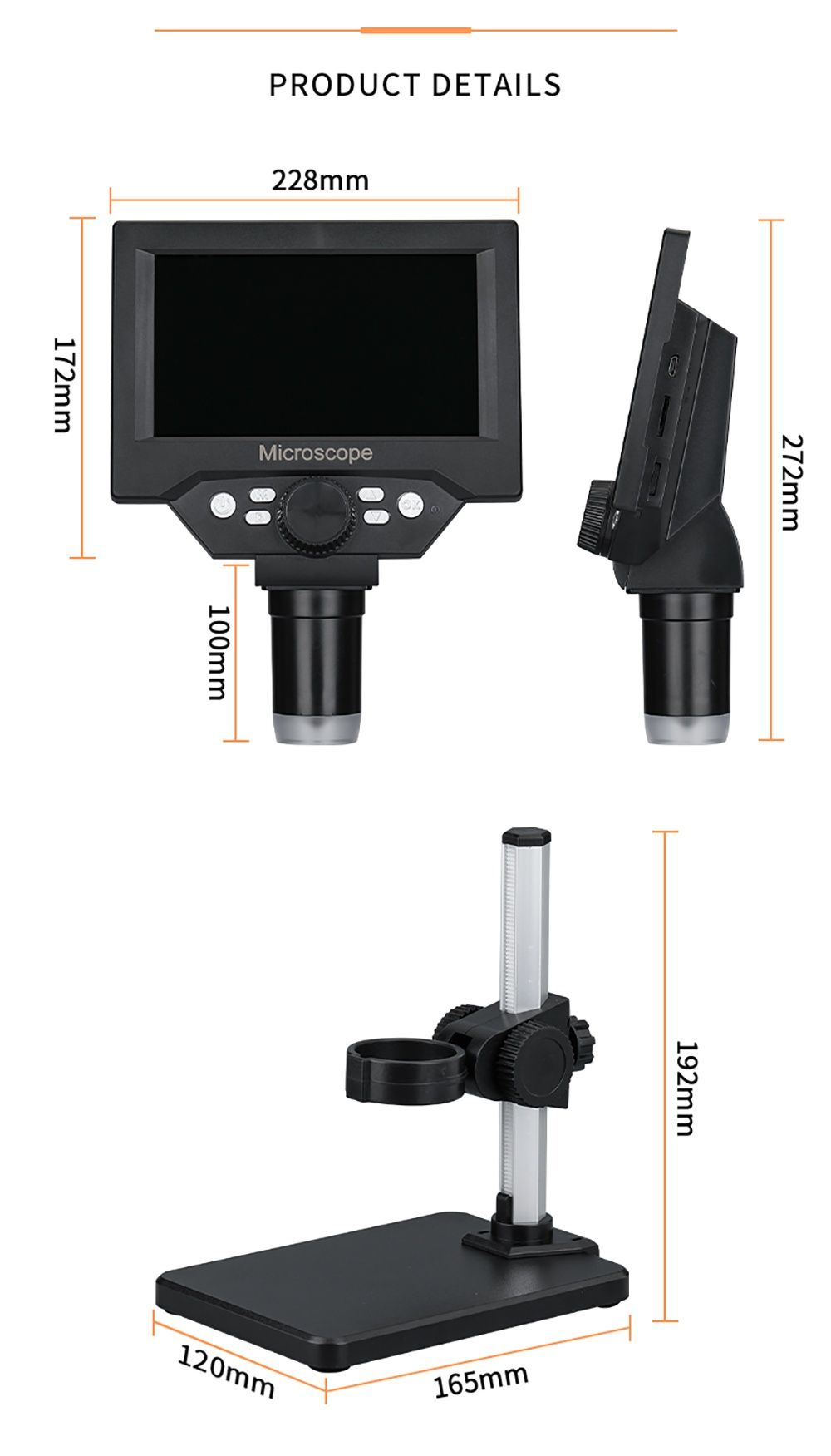 Microscope G1200 и G1000 видео электронный цифровой микроскоп