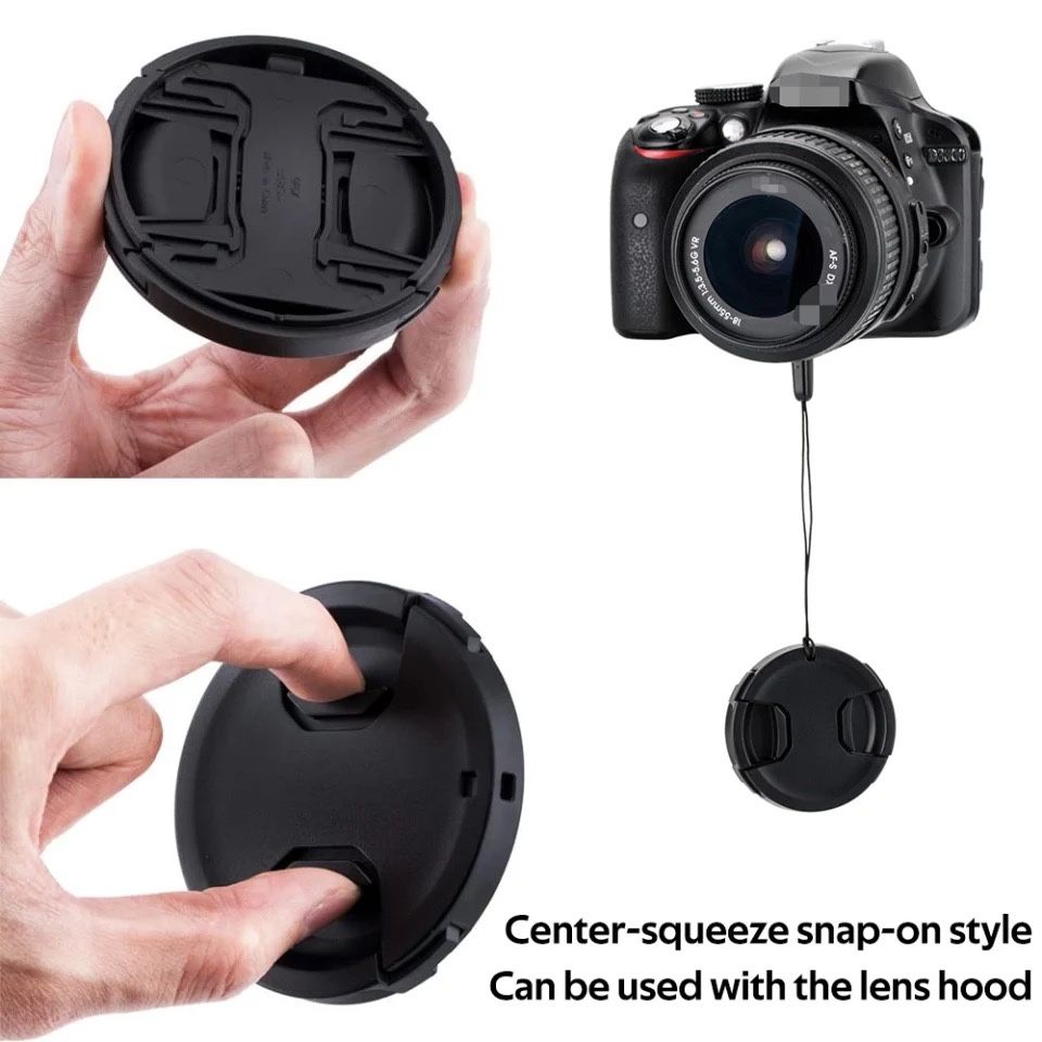 Крышка для обьектива фото камеры Canon, Nikon, Sony, Olimpus