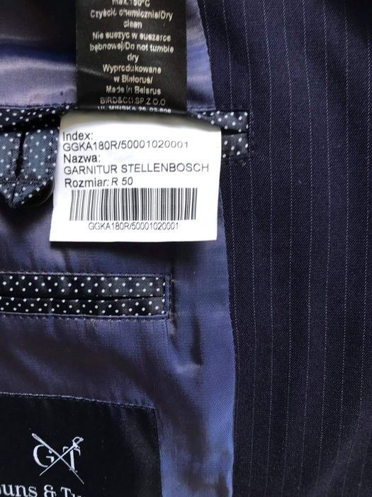 Elegancki garnitur Guns&Tuxedos rozmiar 50