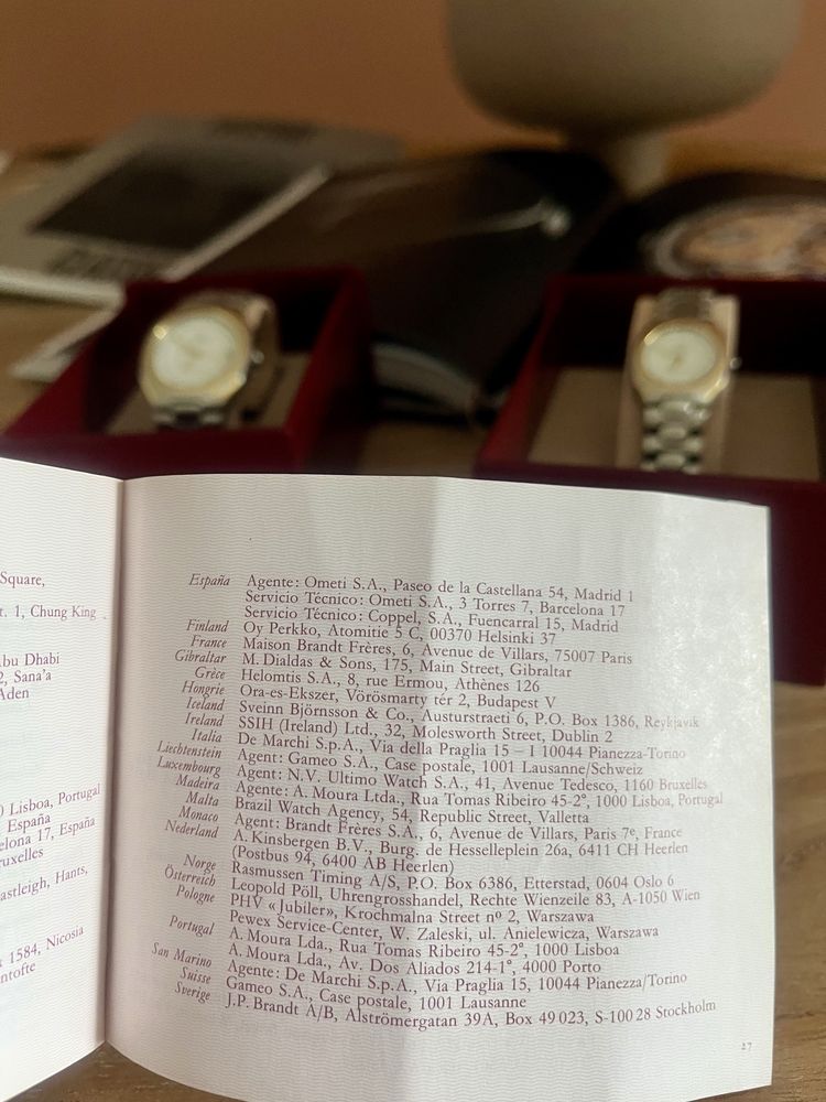 Zestaw 2x fullset Omega Seamaster Polaris (396.1022 i 735.1022)