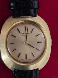 Pozłacany, oryginalny damski zegarek Longines. Lata 70-te XX w.