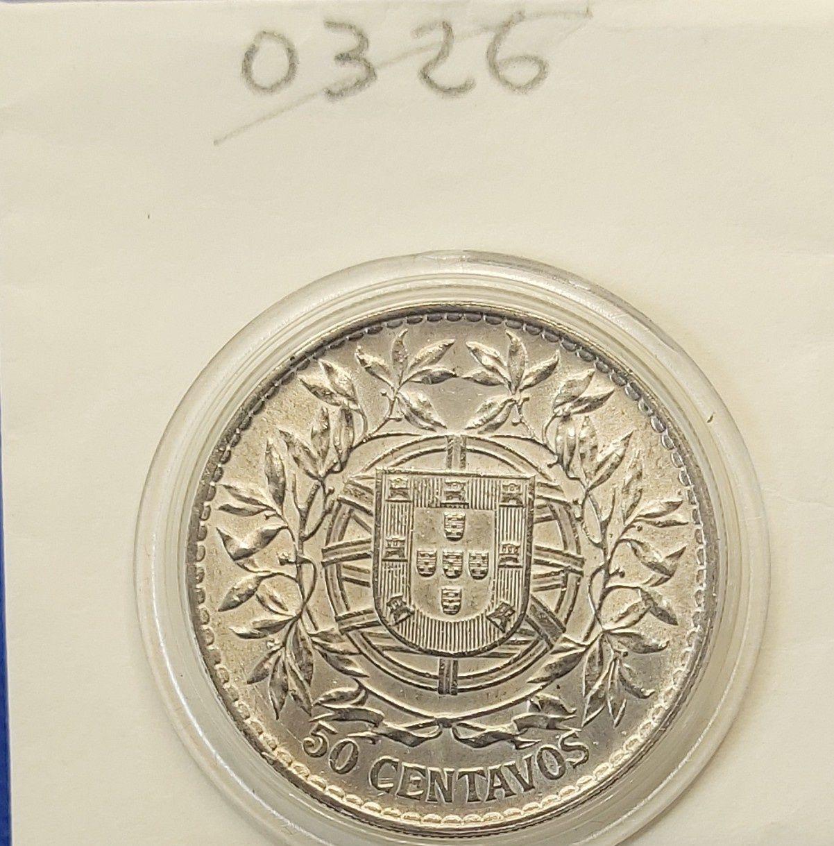 moedas 50 centavos prata