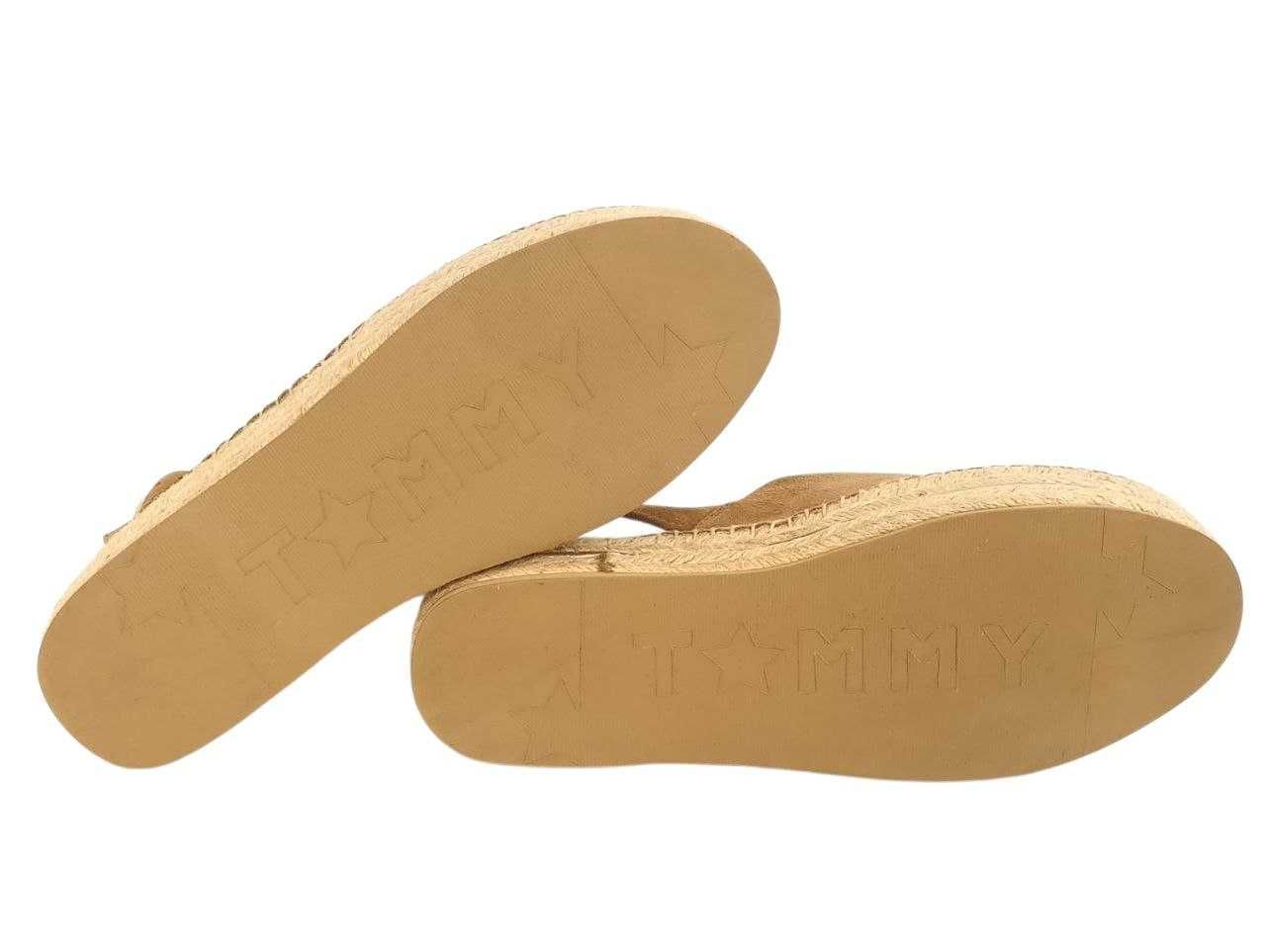 Кожаные эспадрильи TOMMY HILFIGER Elevated Flatform Slip On Оригинал