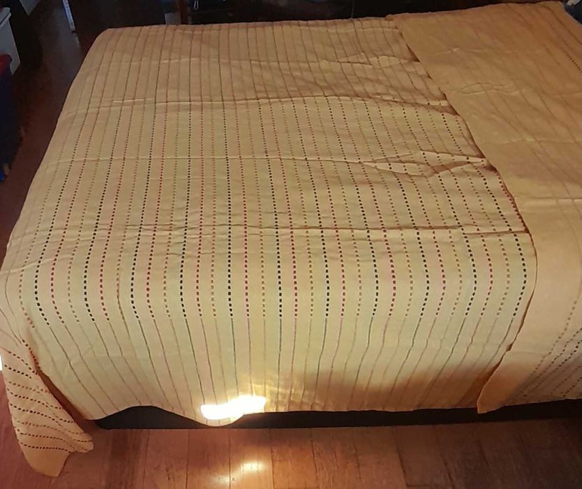 Colcha rústica para cama,  " namaste"