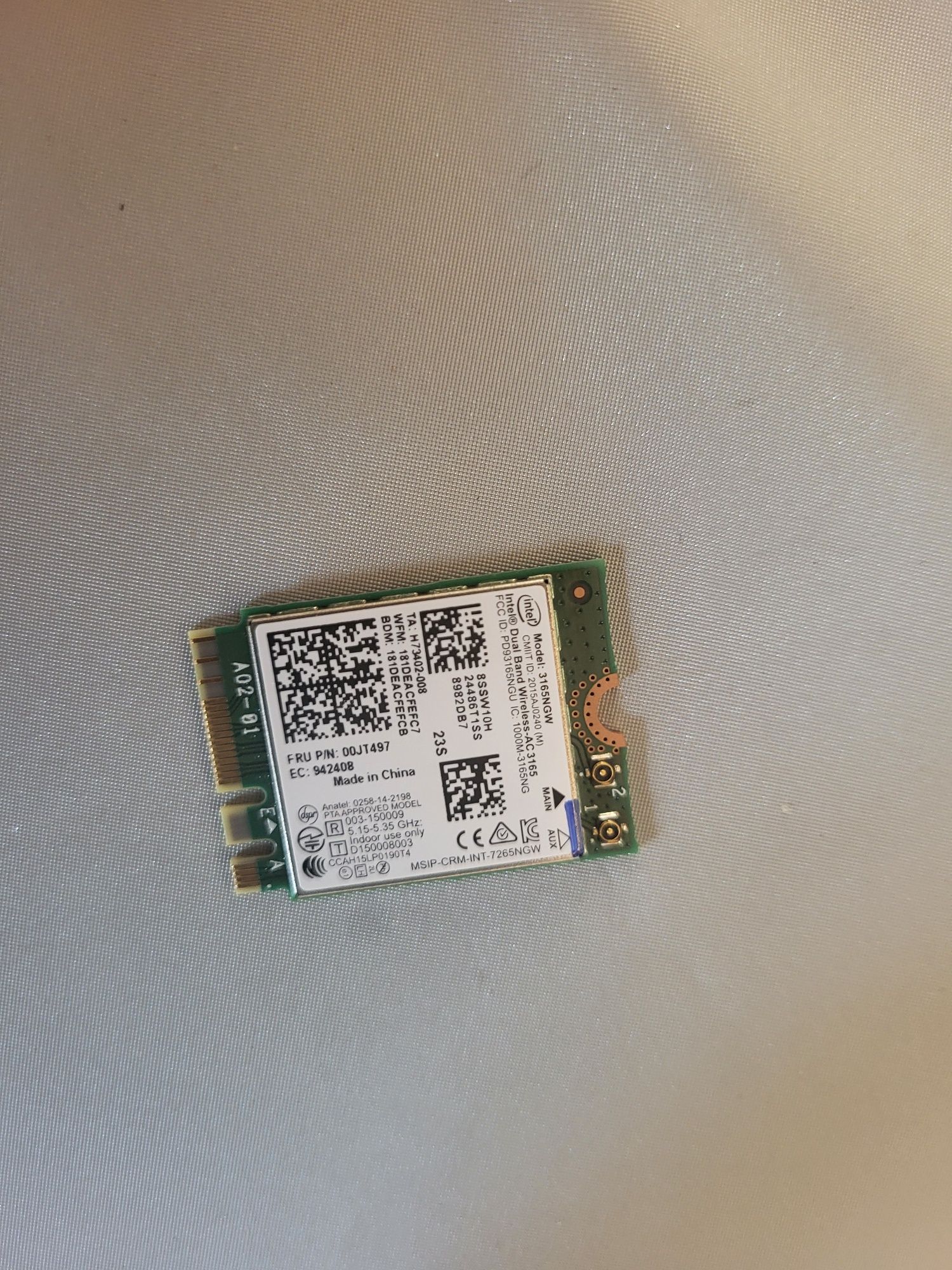 Sprzedam Kartę Wifi  do komputera LENOVO V530-22ICB