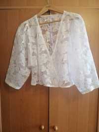 Продам гипюровый блузон накидку для свадьбы