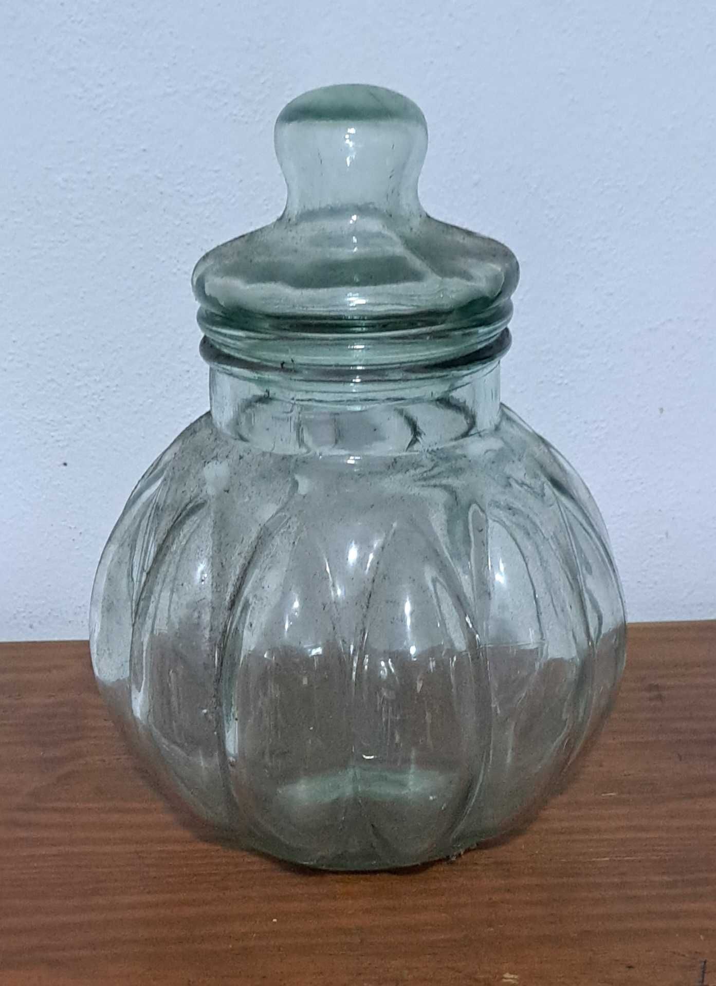 Pote de abóbora de vidro VINTAGE