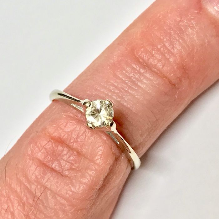 Złoty PIERŚCIONEK 14K BRYLANT 0.34ct inwestycja!