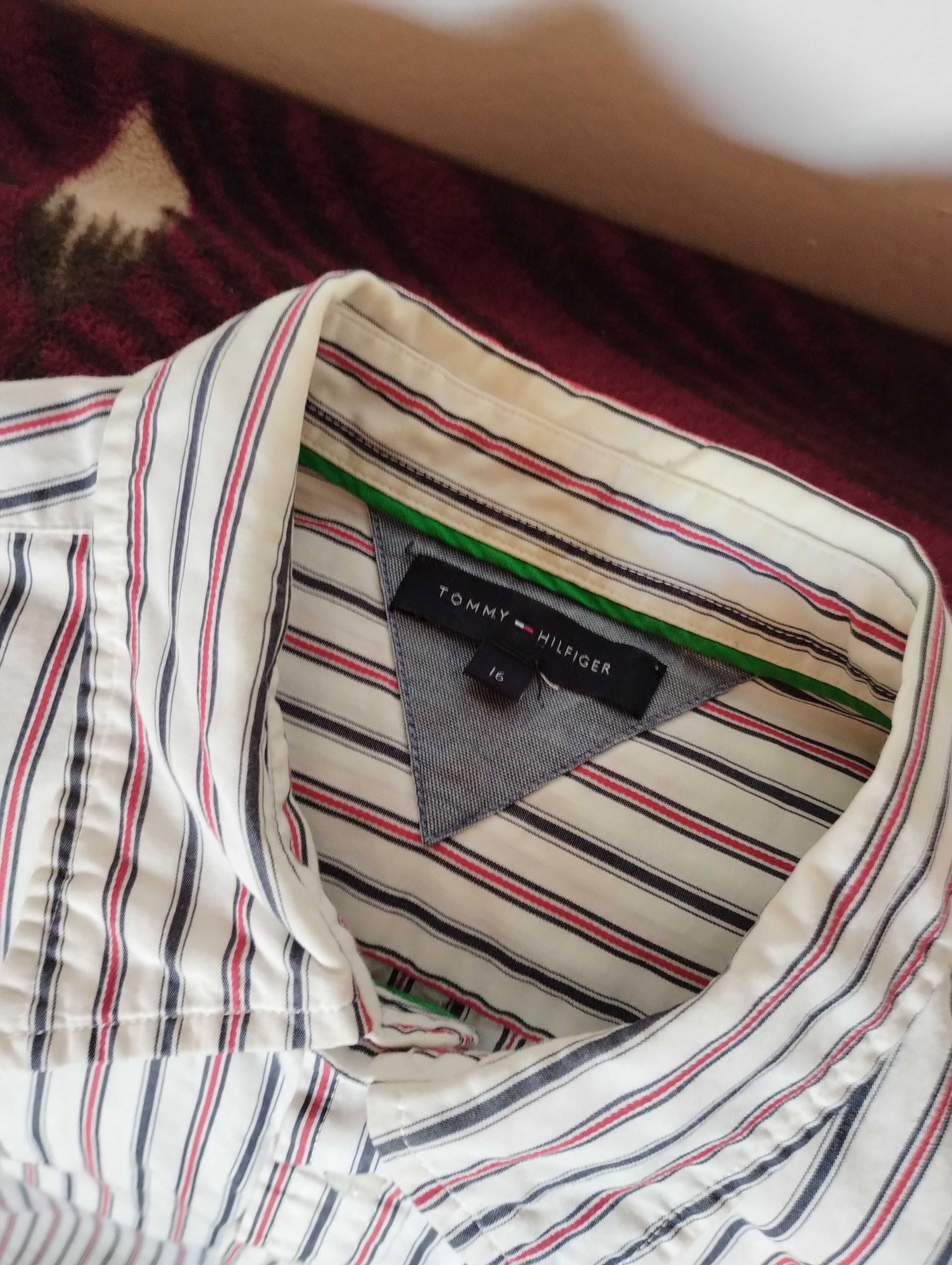 3 sztuki Koszule męskie 3x TOMMY HILFIGER PIERRE CARDIN zestaw S / M