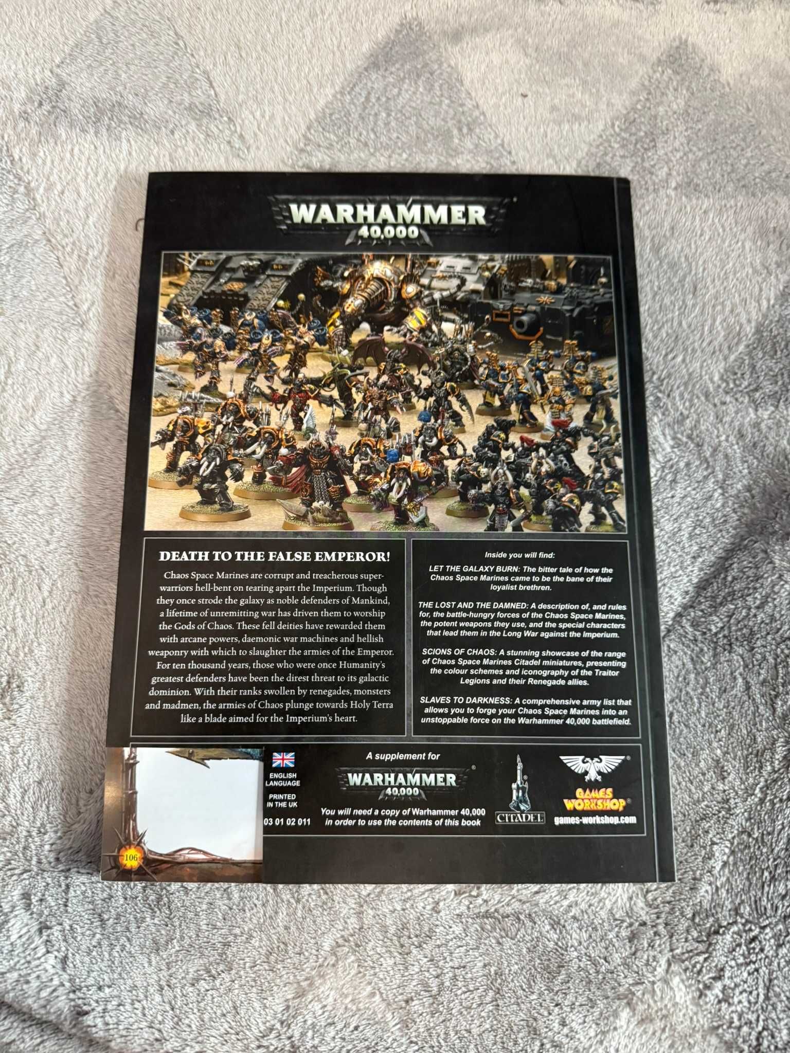 Chaos Space Marines Codex 6th edition 6. edycja
