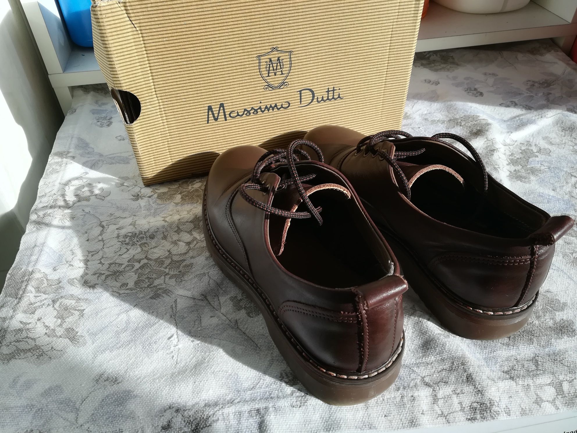 Sapatos rapaz castanhos Massimo Dutti