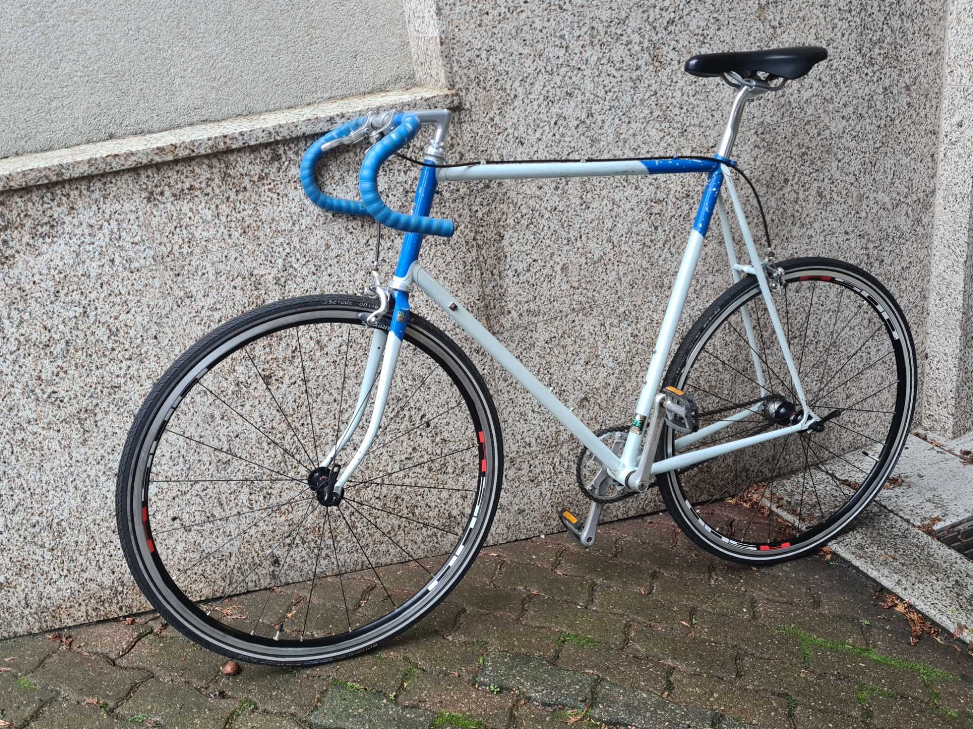 Raleigh single speed ostre kolo shimano duża kolarzówka rower peugeot