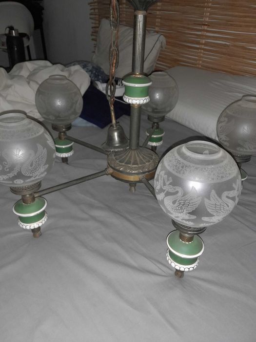 Belíssimo candeeiro de teto vintage