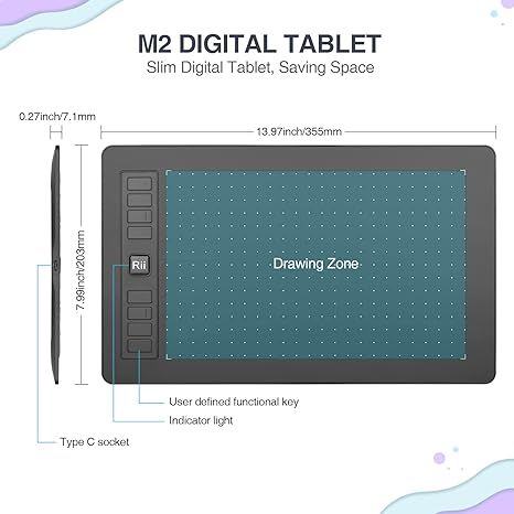 rii tablet graficzny do rysowania projektowania usb vv