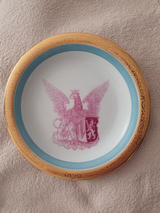 Talerz  herb Manhaim z 1896roku