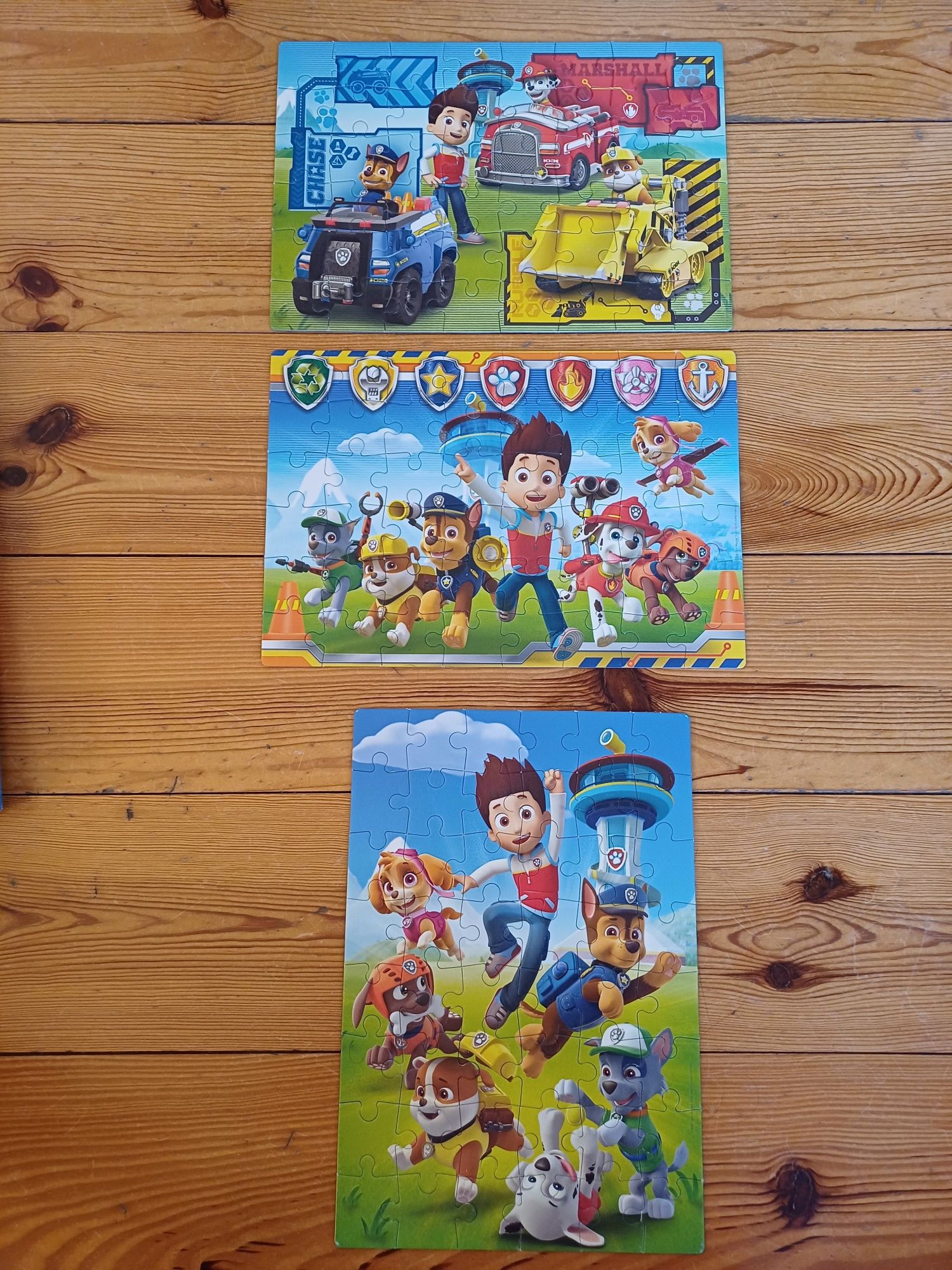 3 Puzzles de 48 peças da Patrulha Pata (Paw Patrol)