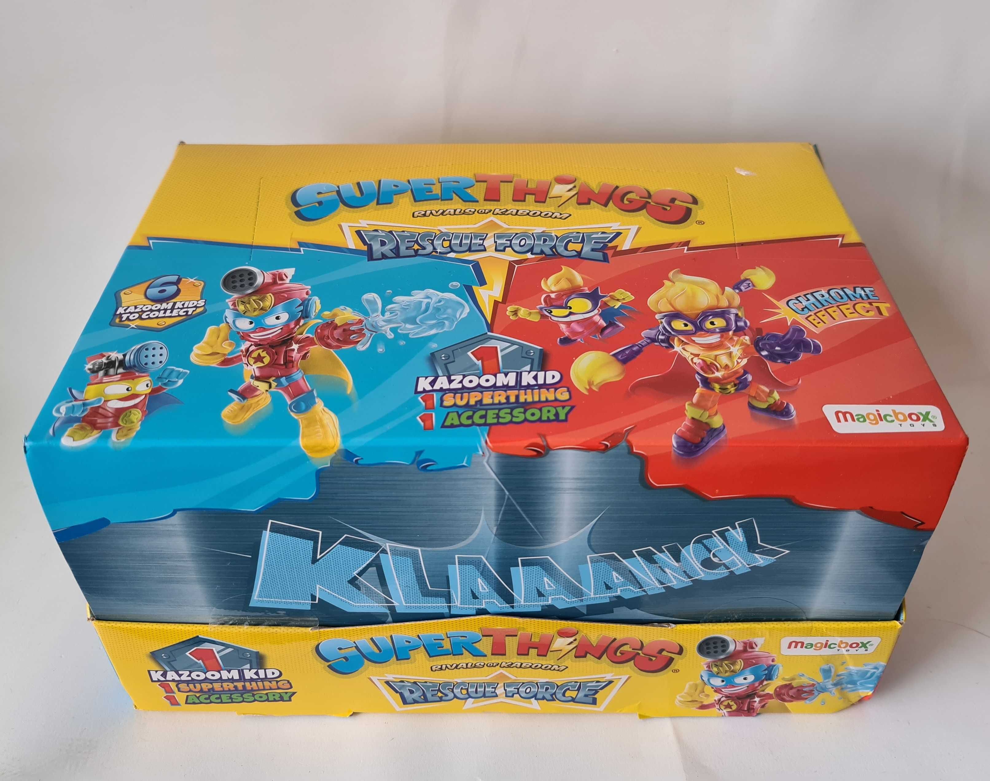 6 figurek XL BOX Super things 10 super zings SERIA  RESCUE FORCE