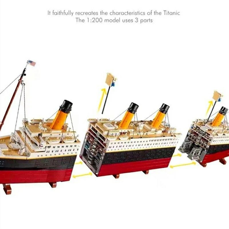 Modelo 1:200 Titanic Lego MOC